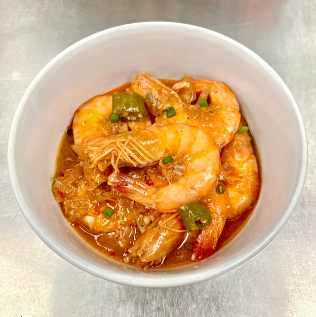 Sweet Chilli Shrimp.