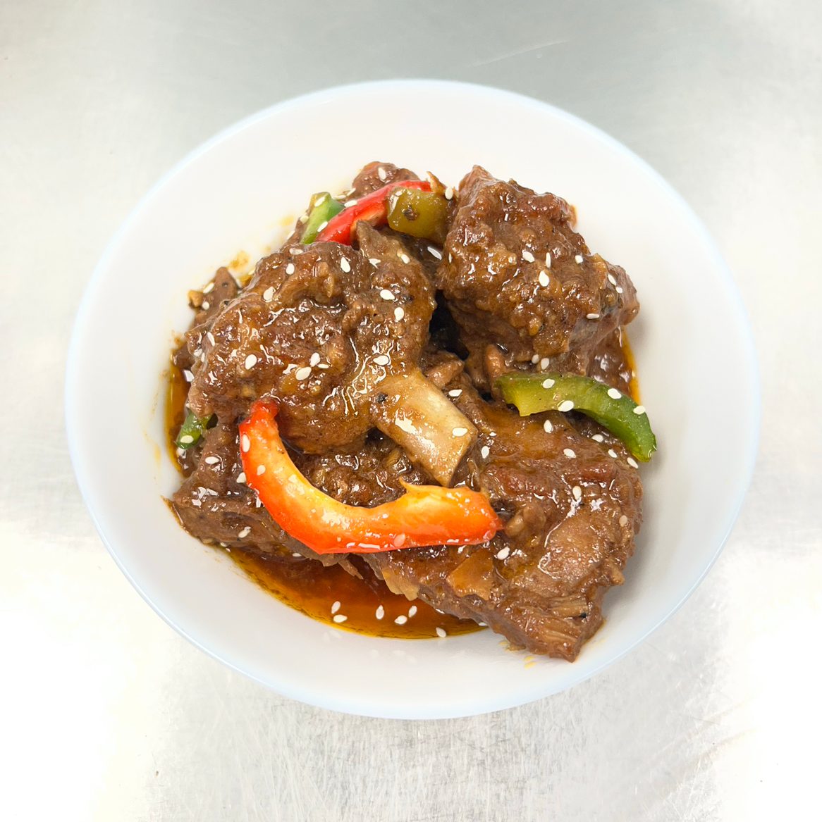 Sweet and Spicy Pork Spare Ribs.