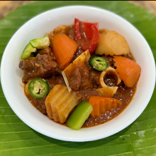 Caldereta Kambing - Goat Stew.