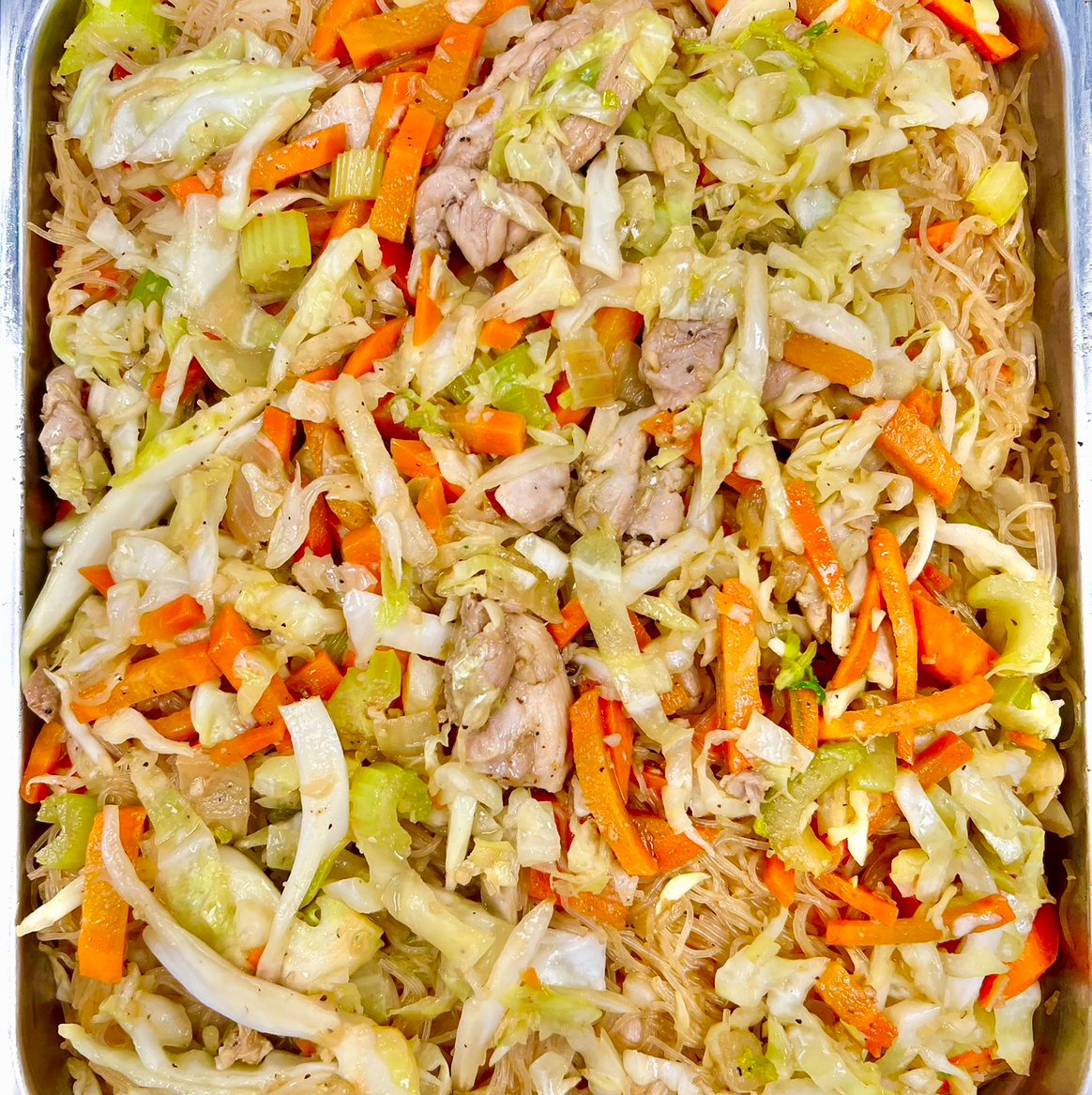 Pancit Bihon 1/4 Tray Good for (6-8 Pax).